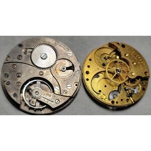Vintage Eaton + 1 more Watch Movements for parts or artsy fartsy project